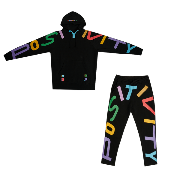 SP Hoodie Full Wrap Sweatpants Black Multi Dolan Twins