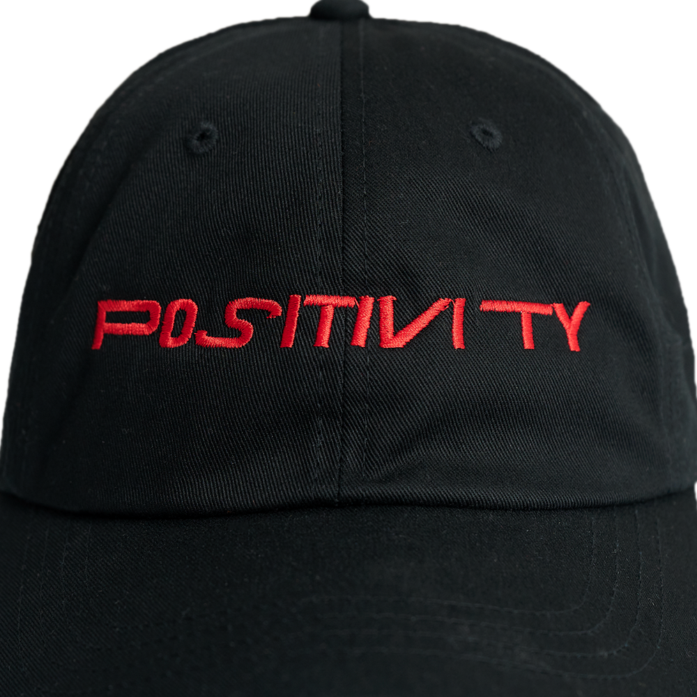 Positivity Hat - Black (Red) Detail