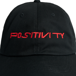 Positivity Hat - Black (Red)