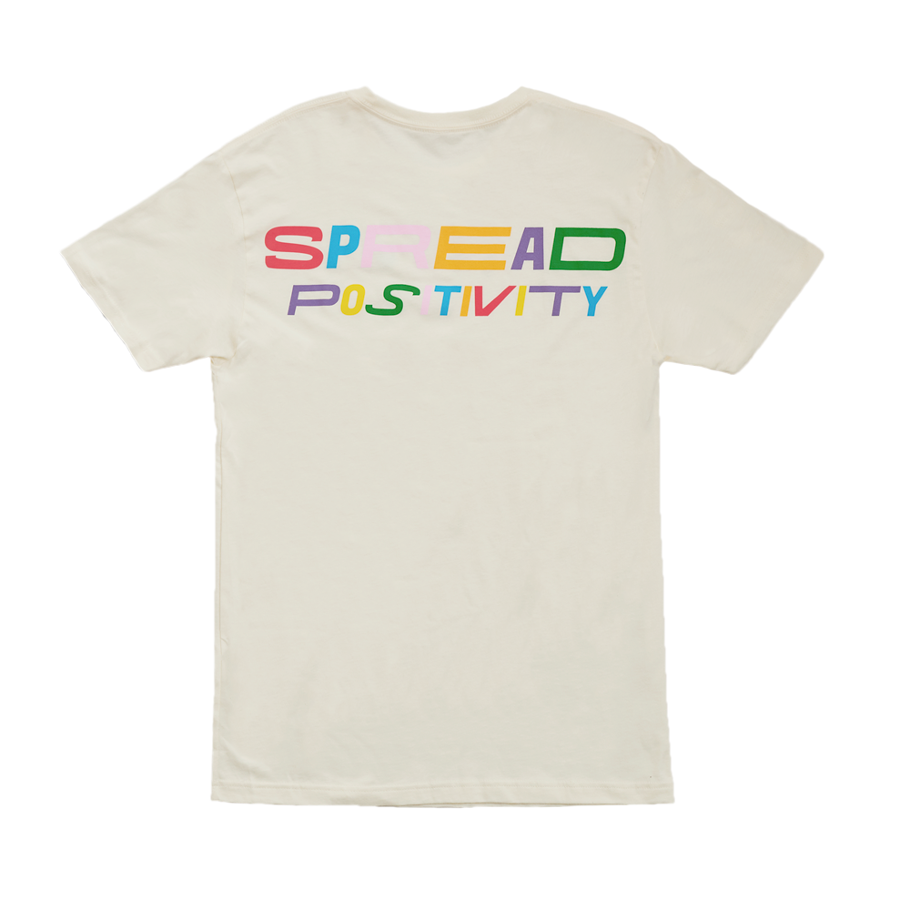 Spread Positivity T-Shirt (Cream) back