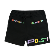 Spread Positivity Shorts - Black (Multi)-front