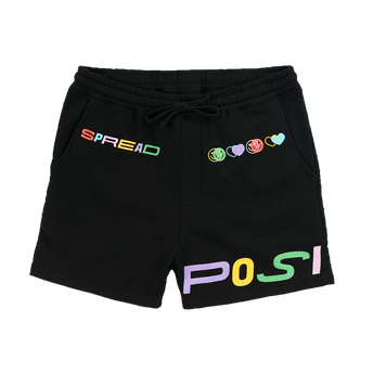 Spread Positivity Shorts - Black (Multi)-front
