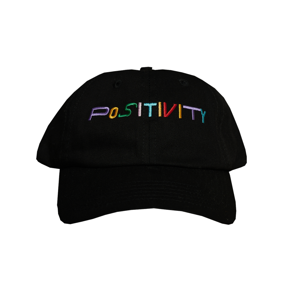 Positivity Hat - Black (Multi) Front