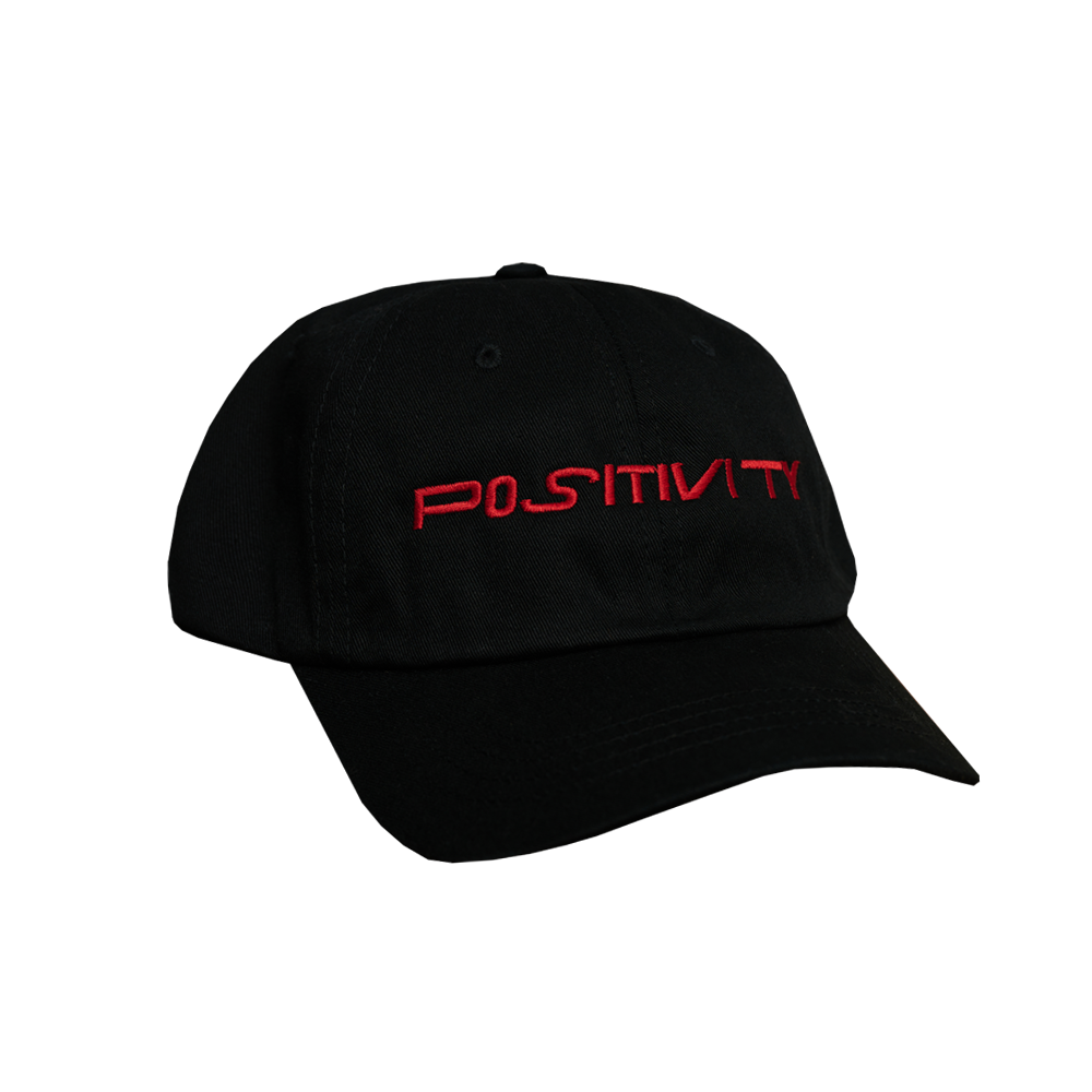 Positivity Hat - Black (Red)