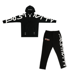 SP Hoodie + Sweatpants - Black (White)